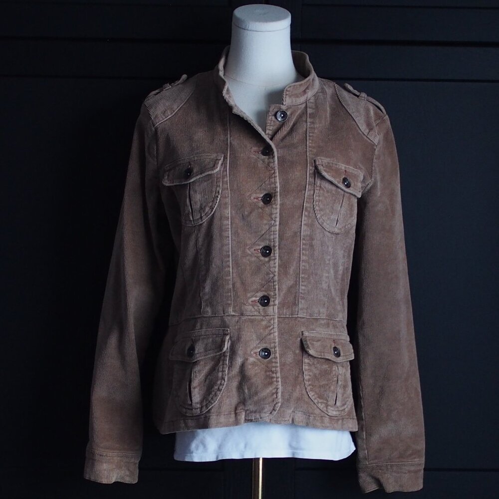 Lois | Vintage Inspired Military Corduroy Jacket